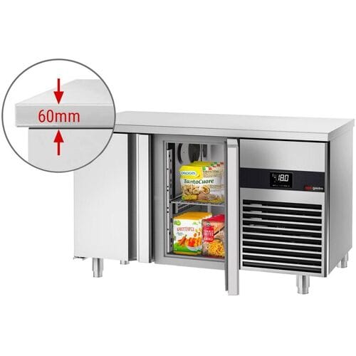 GGM Gastro Tiefkühltisch PREMIUM - 1400x700mm - mit 2 Türen