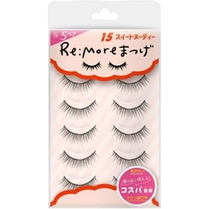 BN - Re:More False Eyelashes 15 Nudy - 5 pairs