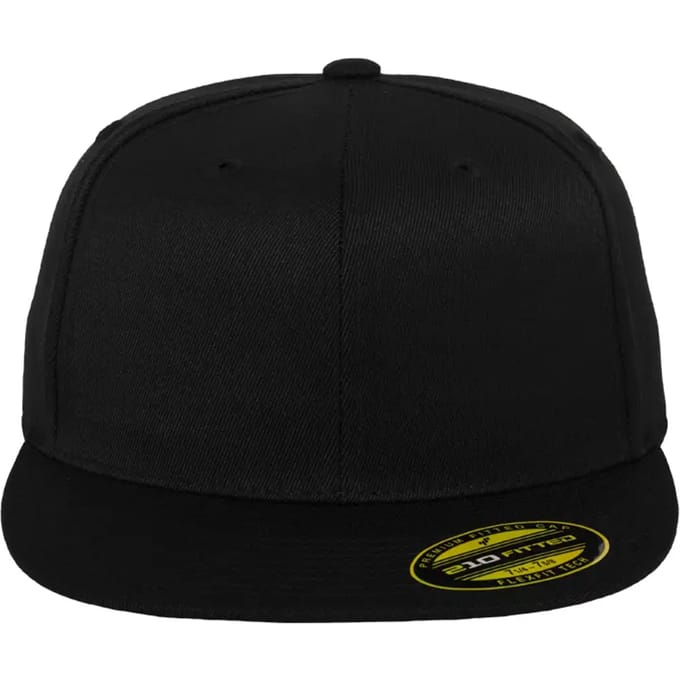 Flexfit Premium 210 Fitted Unisex Cap - Zwart - S-M