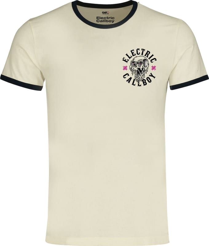 Electric Callboy Let's Do It Again - Ringer Shirt Heren T-shirt - gebroken wit - S