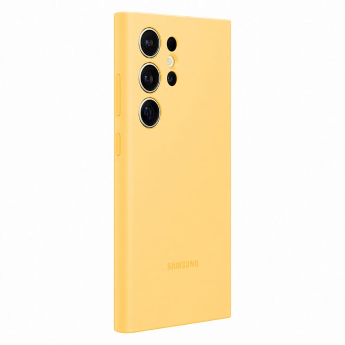 Samsung Silicone Case - Geschikt voor Samsung Galaxy S24 Ultra - Yellow