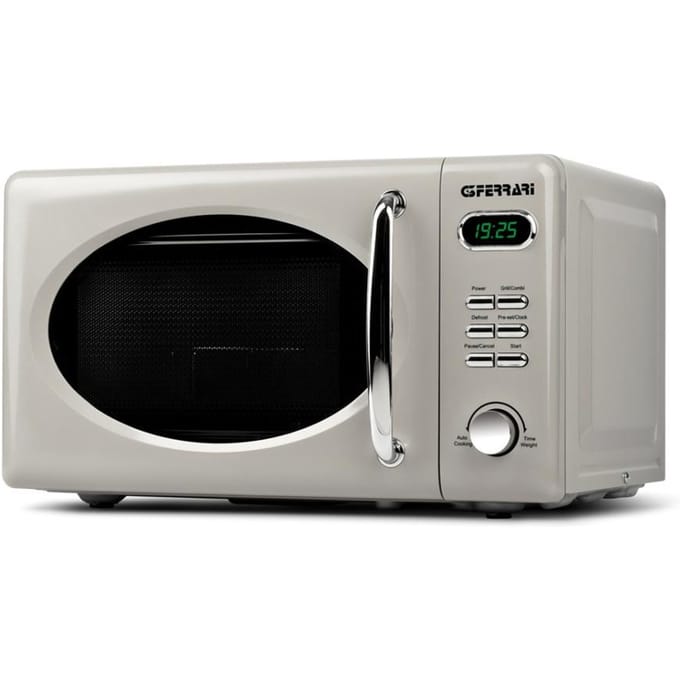 G3 Ferrari Sapormio Vintage Grigio Magnetron 20L – 700W – 5 Vermogensstanden – Retro Design