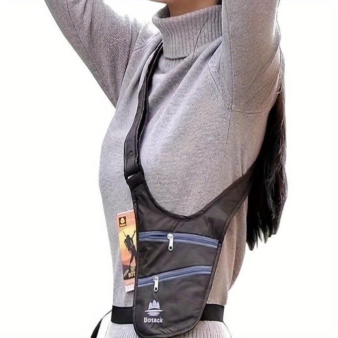 Diefstalbestendige Sport Taille Tas Waterdicht Lichtgewicht Hardloop Taille Zakje Draagbaar Verstelbare Riem Onzichtbare Riemtas Reizen blauw
