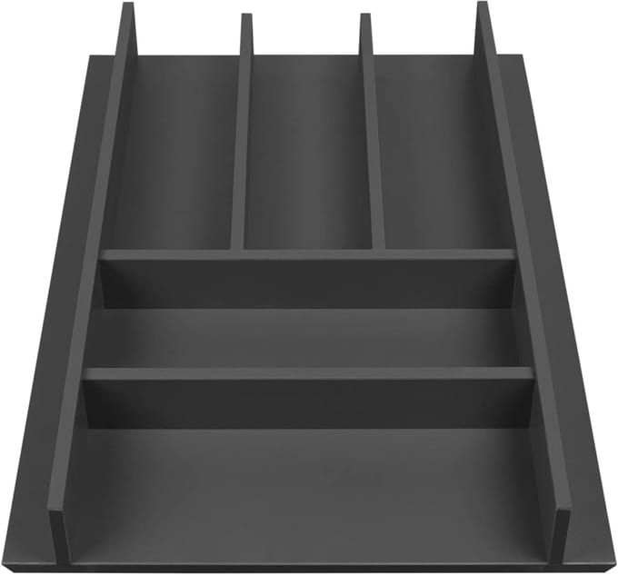 Houten Bestekbak voor Lade - Orion Grijs - Plaatsbesparende Organizer