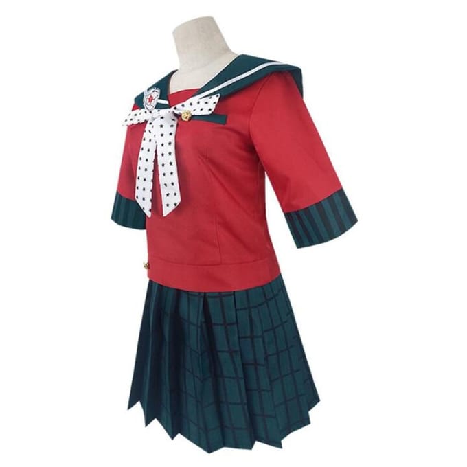 Ensemble uniforme d'école pour filles, Anime Danganronpa Harukawa Maki, Costume de Cosplay S red