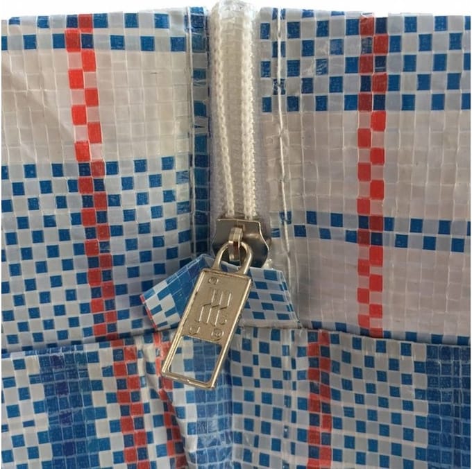MixMamas Big Shopper Boodschappentas - 55 x 65 cm - Set van 2 - Blauw