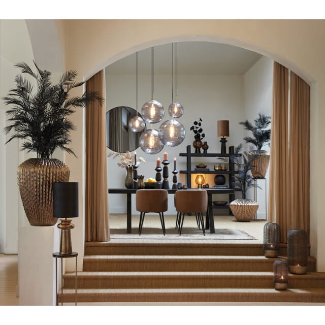 Light & Living - Spiegel ESPEJO - 116x1.5x116cm - Zwart