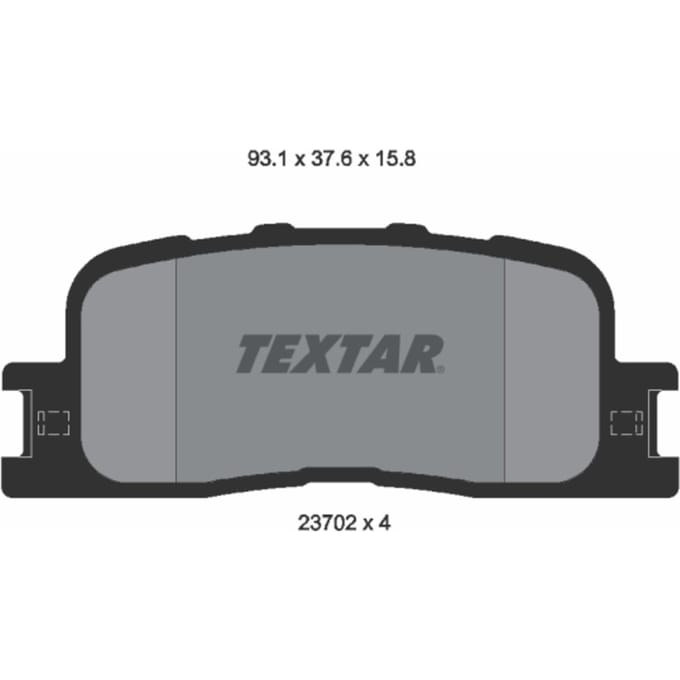 Remblokset TEXTAR 2370201, achter