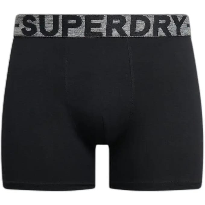 Superdry BOXER TRIPLE PACK Heren Onderbroek - Raven Black Marl
