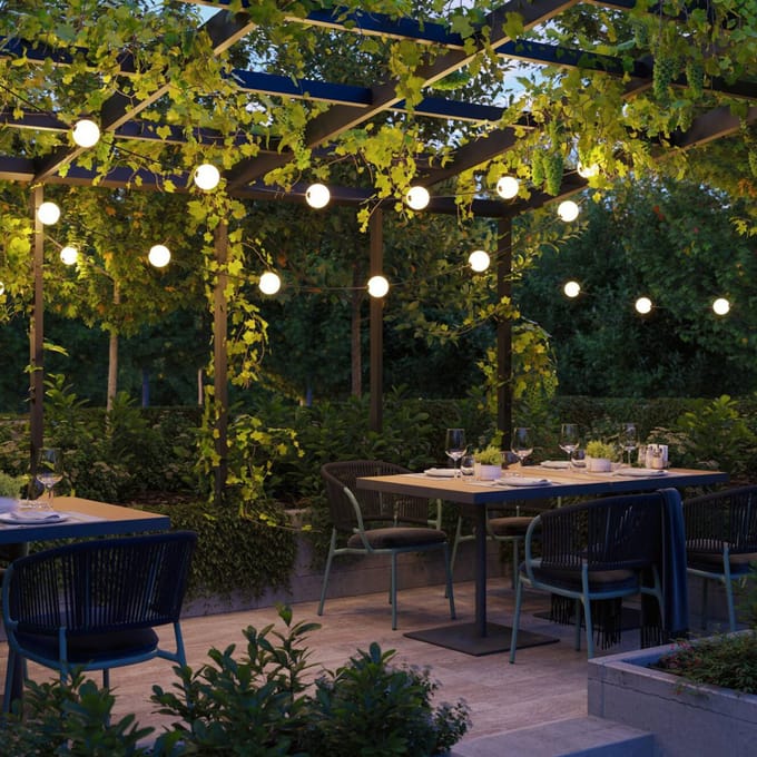 Paulmann 94910 Lichtketting Kogel Buiten Aantal lampen 6 Warmwit Verlichte lengte: 5.8 m Dimbaar