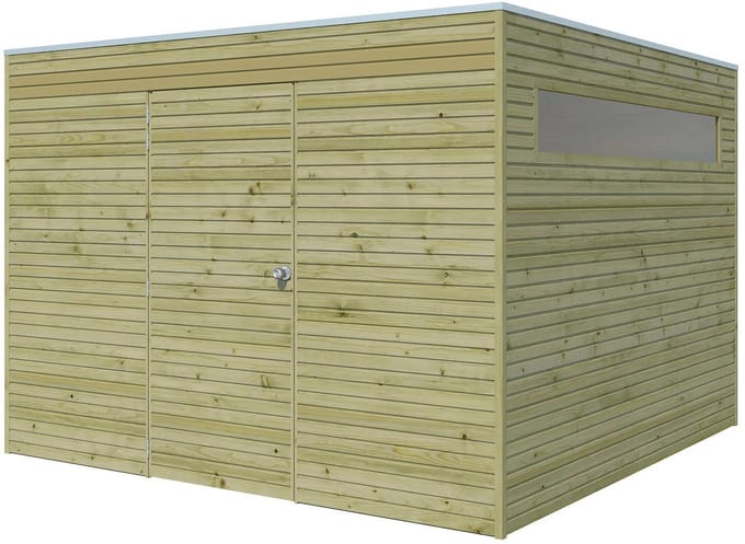 Woodlands Blokhut QB Groen Geïmpregneerd 300 x 300 cm