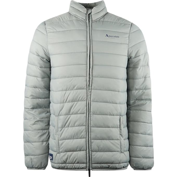 Aquascutum Gewatteerd herenjack met logo (Zwart)
