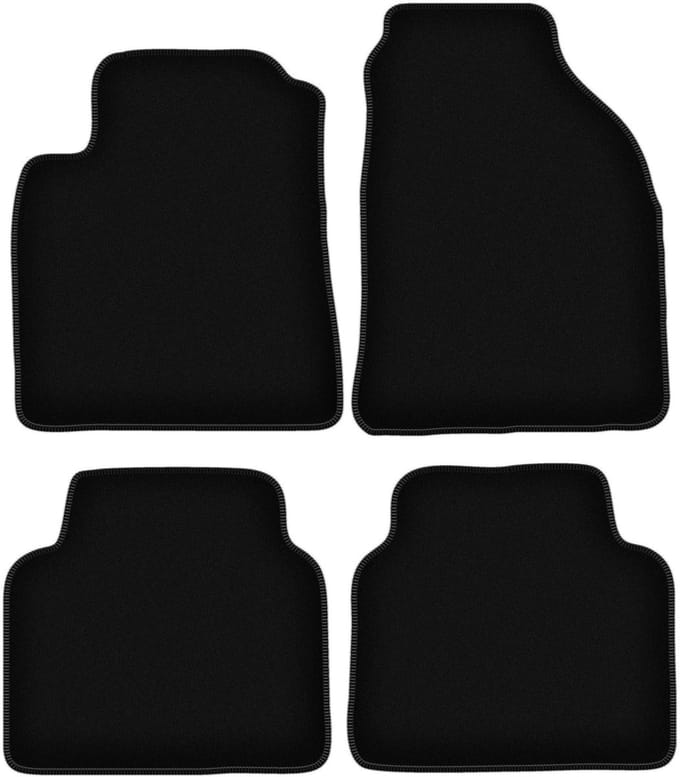 BASIC zwarte veloursmatten voor: Hyundai Matrix minivan (2001-2010)