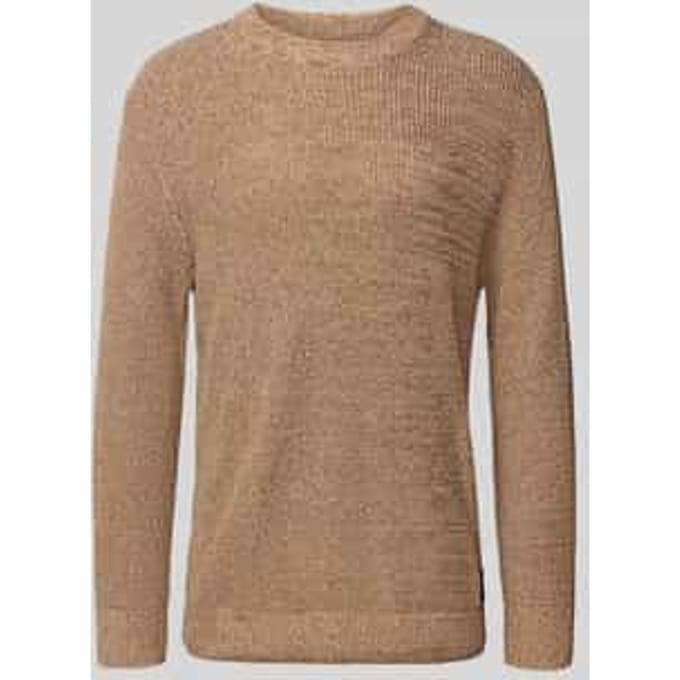Relaxed fit gebreide pullover van katoenmix