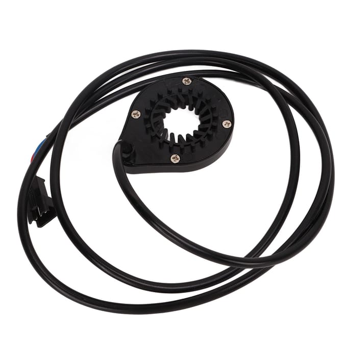 Elektrische Fiets Fiets Vermogen Trapondersteuning Sensor Dubbele Hall Geïntegreerd 12 Magnetische Vermogensondersteuning black