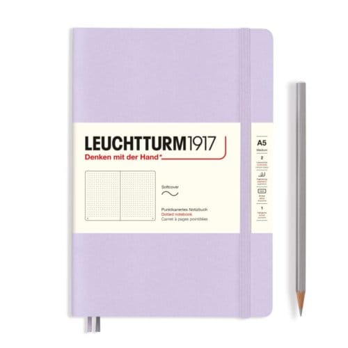 Leuchtturm1917 notitieboekje softcover medium a5 dotted lila
