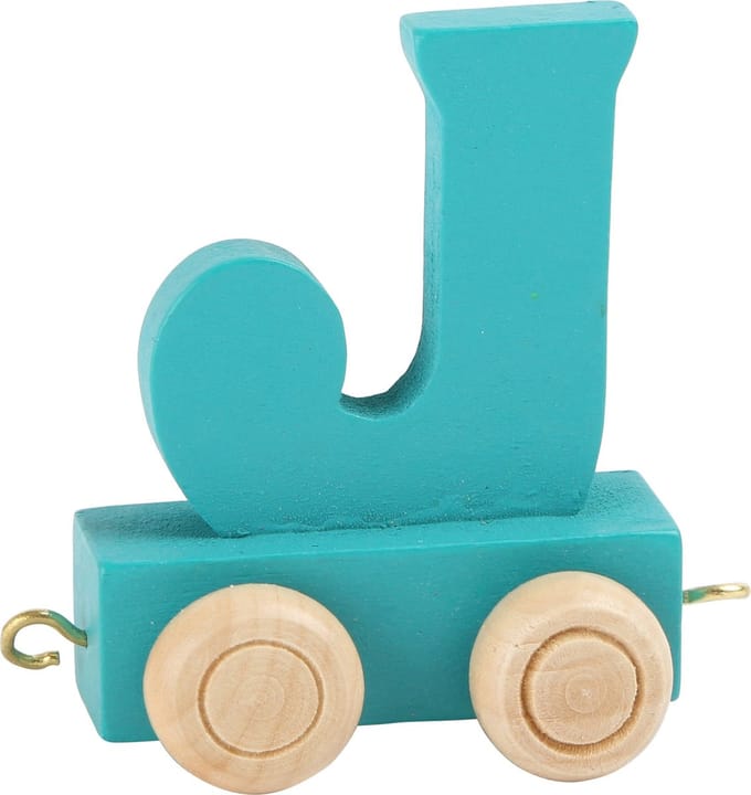 Small Foot - Wooden Letter Train Color - J