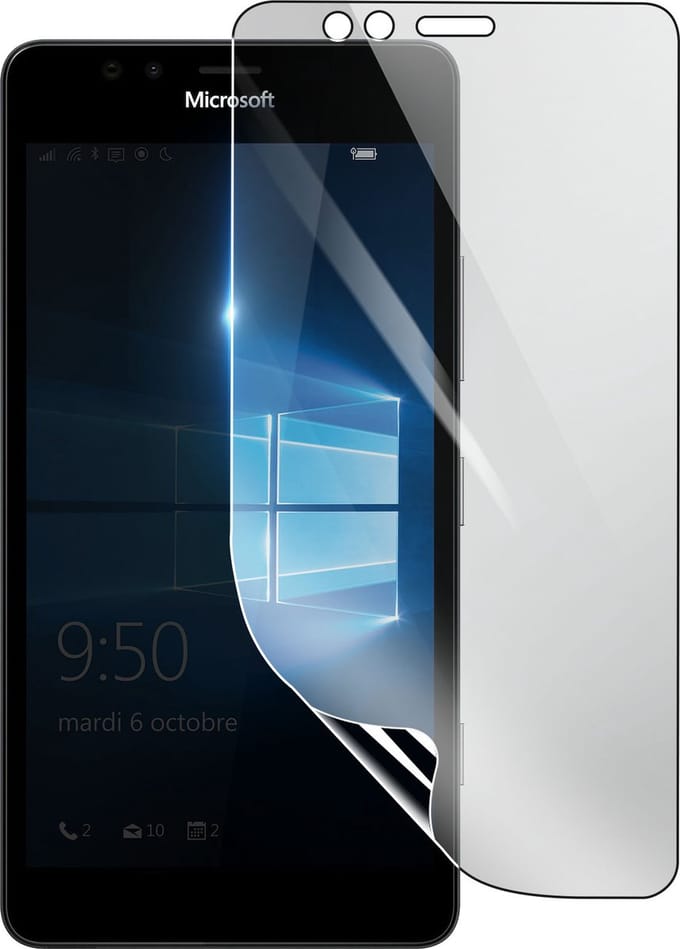 3mk, Geschikt voor Microsoft Lumia 950, Schokbestendige Hydrogel Screenprotector, Transparant