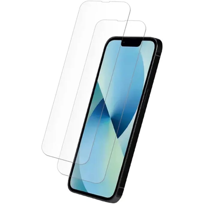 Myway, 2 Pak Aangemaakt Glas Geschikt voor Apple iPhone 14 Plus/13 Pro Max Flat Anti-kras, Transparant