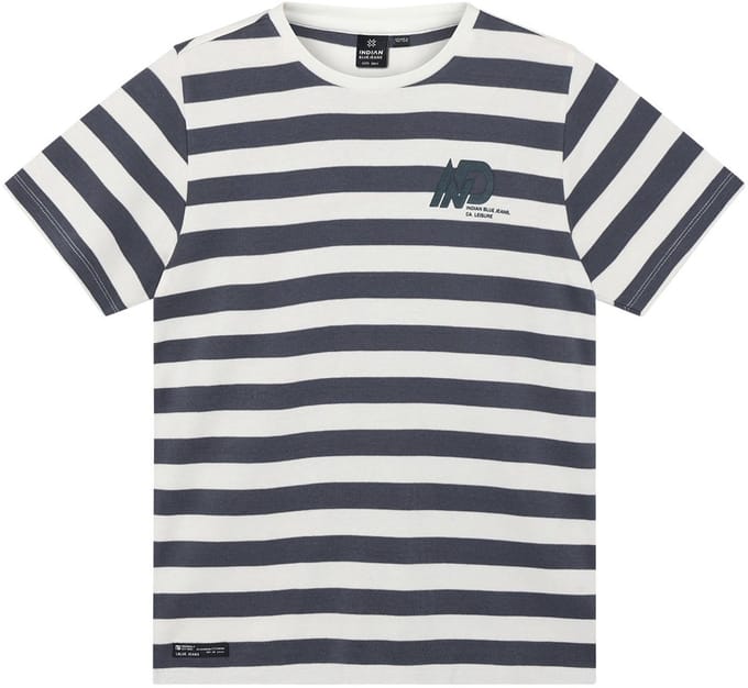 Indian Blue Jeans - T-Shirt Indian Stripe - Cloud - Maat 152