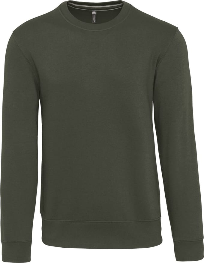 Kariban Sweater ronde hals K488 - Dark Khaki - S