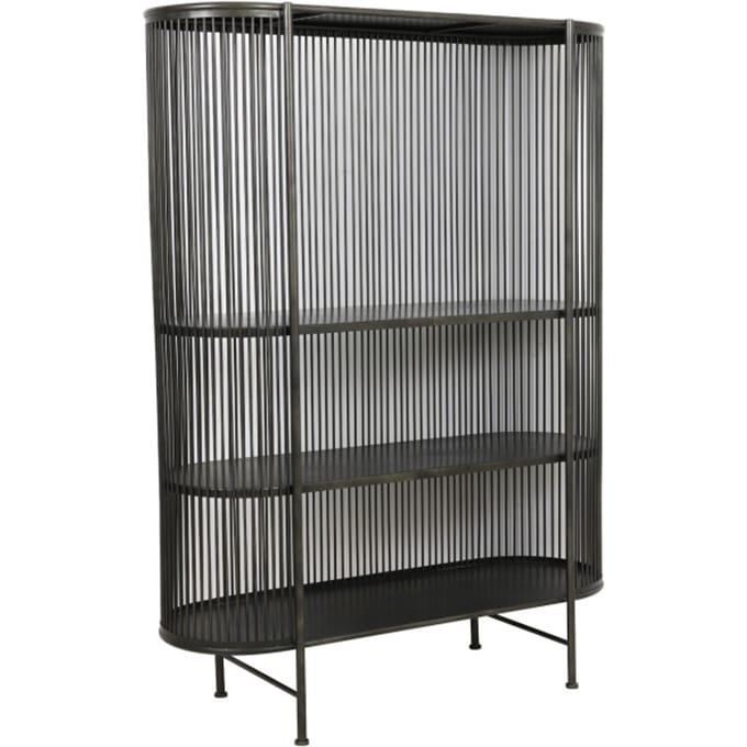 Light & Living Yinthe Open Wandkast - Zwart - 119x40x161 cm