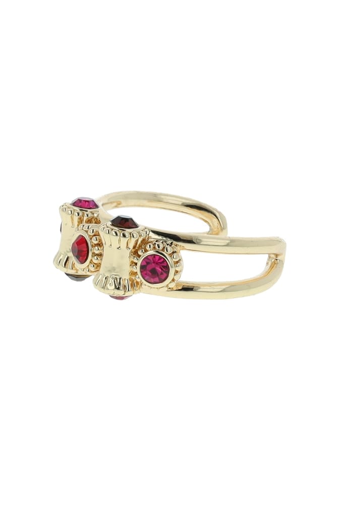 OTAZU  Vintage Barrel Ring Siam Red Größe: OS | Ringe Outlet | Damen | Rot