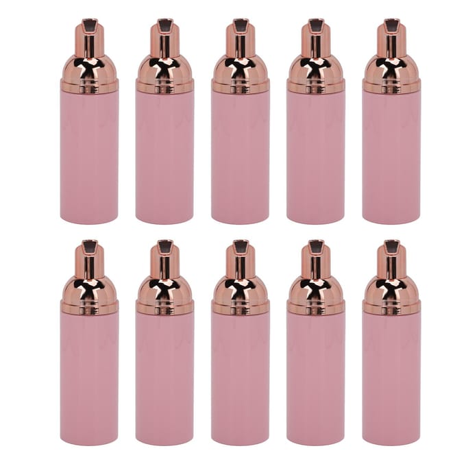 10 stuks Schuimpompfles 50ml Druktype Transparant Ontwerp Duurzaam PET Grote Opening Schuimdispenser voor Schuimende Shampoo gray