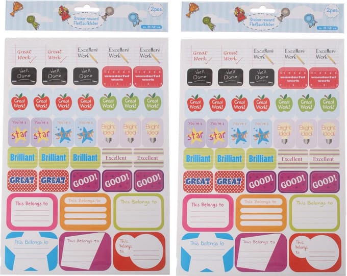 Beloningsstickers - 160 stuks stickers