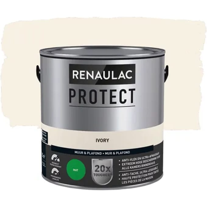 Renaulac Protect Muurverf - Mat - Ivory - 2,5l