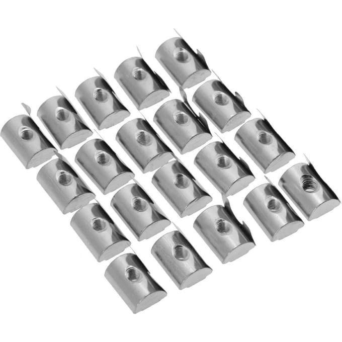 M8 Shrapnel Moerblok Elastische Moer 40 Serie Aluminium Profiel Accessoires(M8 20st)