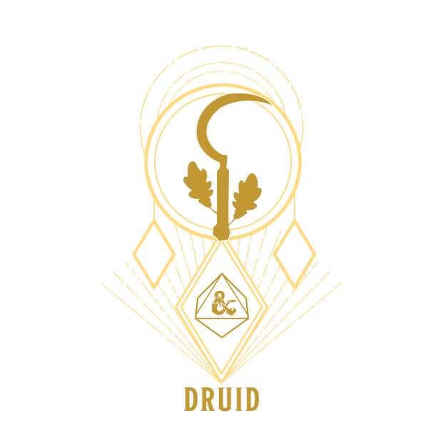 Dungeons & Dragons Druid Men's T-Shirt - Wit - S