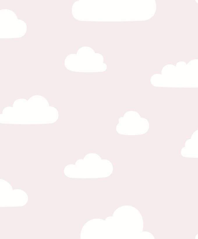 Dutch Wallcoverings - My Kingdom- Clouds roze/wit - A618-03