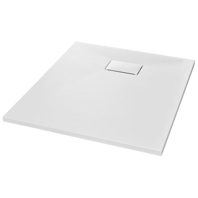 vidaXL - Douchebak - 90x70 - cm - SMC - wit