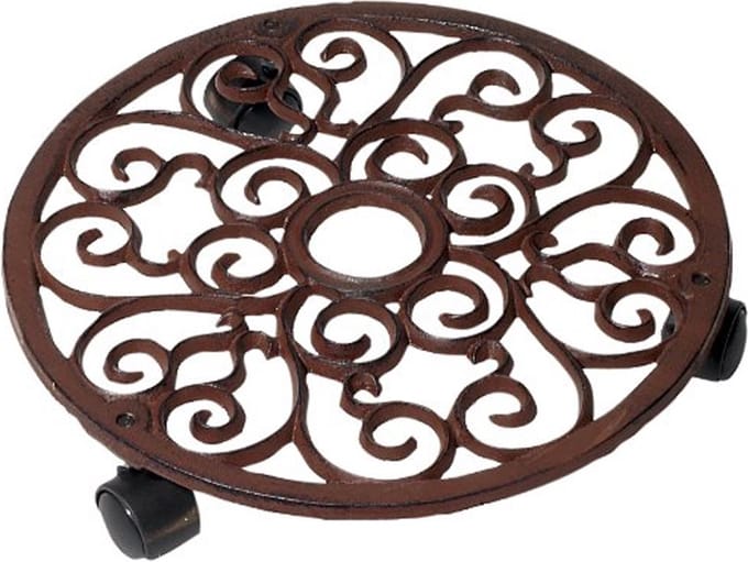 Esschert Design | Plantenrol | gietijzer | S | Ø29xH7 cm