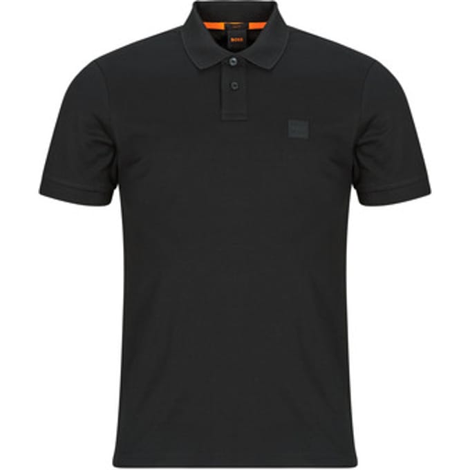 BOSS Orange Passenger Heren Stretch-Katoen Slim-Fit Polo met Logo Patch NOS