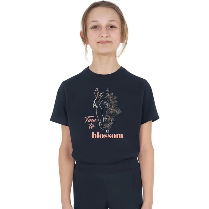 Katoenen meisjes-T-shirt Equestro Time To Blossom