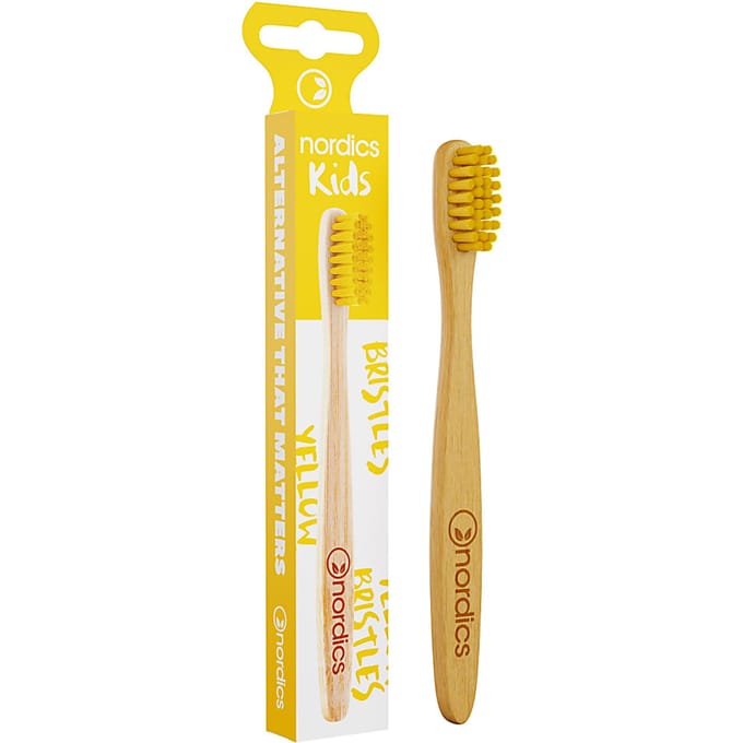 Nordics Kids - Tandenborstel Bamboo - Geel