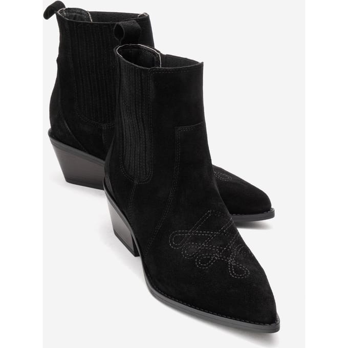 Julieta Leren Blokhak Western Boot (Dames)