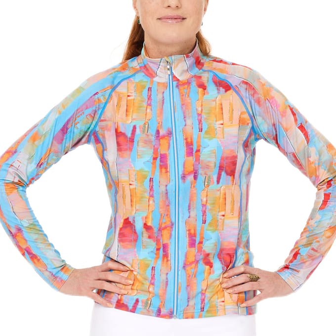 Func Factory dames Longsleeve full zip Sheila paint maat 36