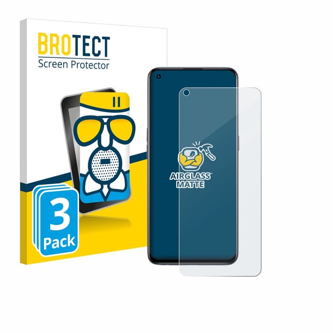 BROTECT - Screenprotector voor realme GT Master Edition - Folie Beschermfolie Beschermglas matte 3 Stuks