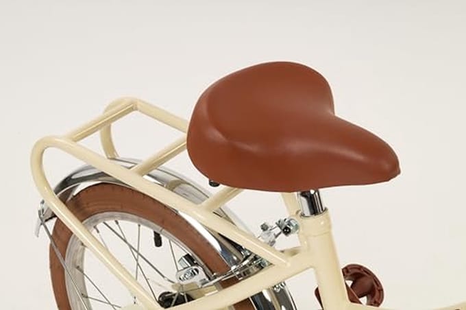 Kinderfiets - Loopfiets - Buiten Spelen - Met Voorvering - 16 Inch Wielen - Beige