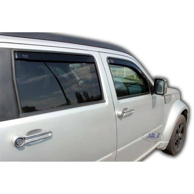 Luchtdeflectoren - J&;J AUTOMOTIVE - Dodge Nitro 2007-2012 - Getint - Versterkt Acryl - Eenvoudige Installatie