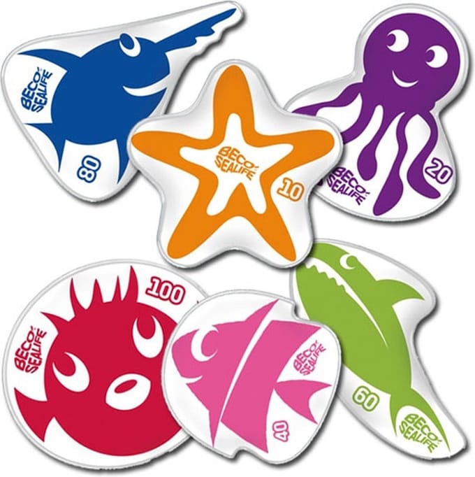 Bad speelgoed Duikende dieren kind BECO (x6)