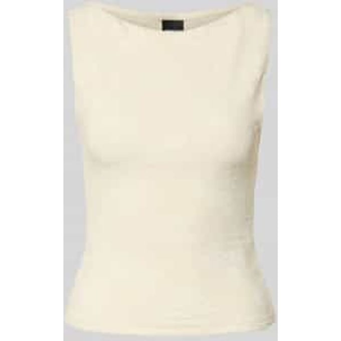slim fit top met florale all-over stitching model 'Jacquard'