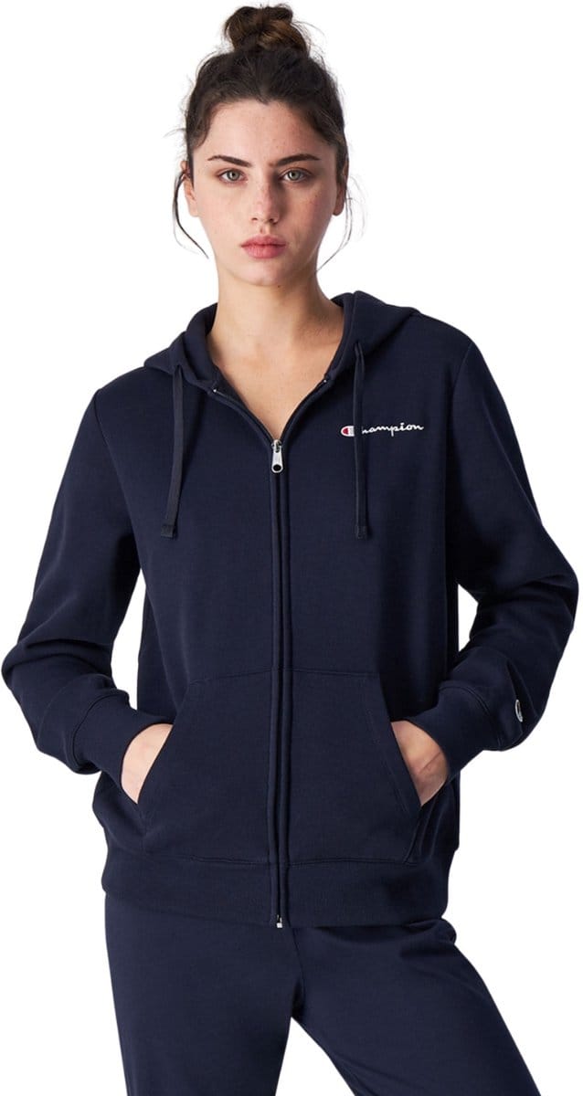 Champion Full Zip Hoodie Donkerblauw Dames - Maat S