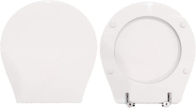 Hout Gecoate Toiletzitting met Polyesterhars Coating Wit