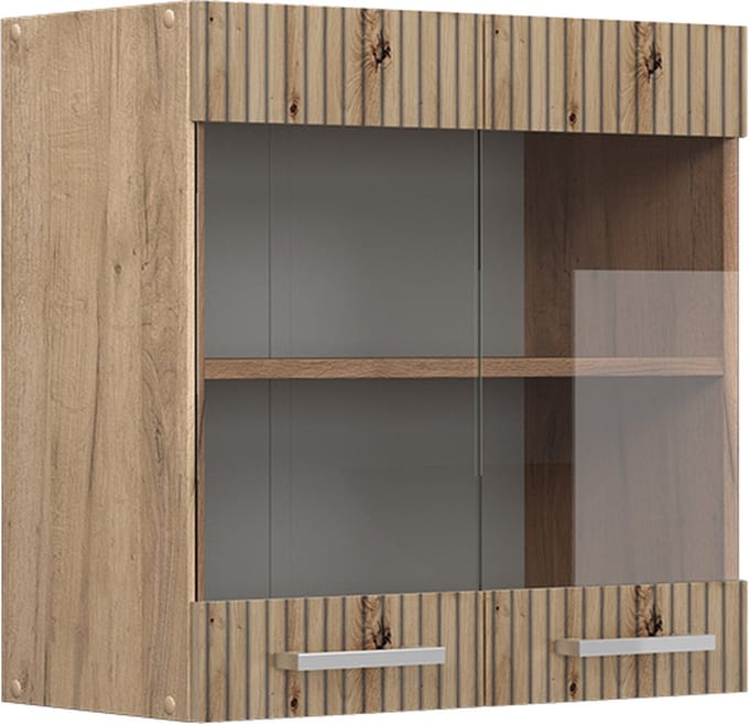 Vicco R-Line Glazen keukenkast – 60 cm Artisanaal eiken