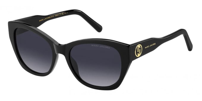 Marc Jacobs MARC 732/S 807 9O glanzend zwart donkergrijs gradiÃ«nt zonnebril