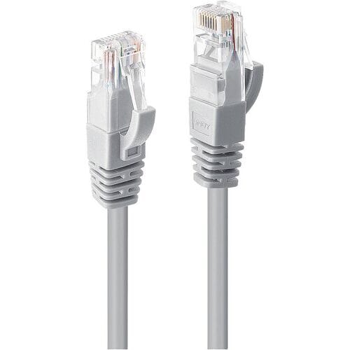 LINDY 48010 RJ45 Netwerkkabel, patchkabel CAT 6 U/UTP 30.00 m Grijs Onafgeschermd 1 stuk(s)